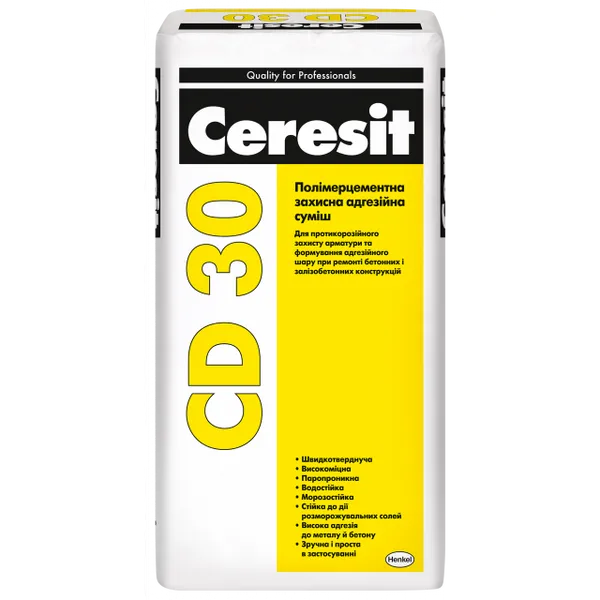 Раствор минеральный, антикоррозионный и контактный Ceresit CD 30 - 1
