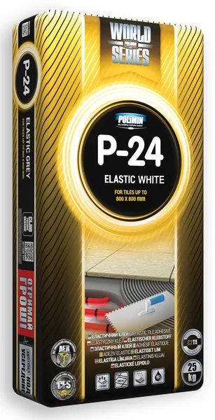 Клей для плитки эластичный Polimin P-24 Elastic - 1