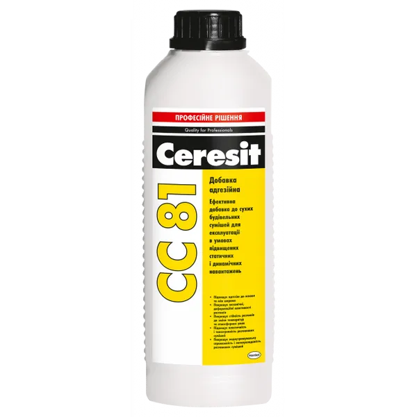 Добавка до сумішей адгезійна для експлуатації в умовах підвищених навантажень Ceresit CC 81 - 1