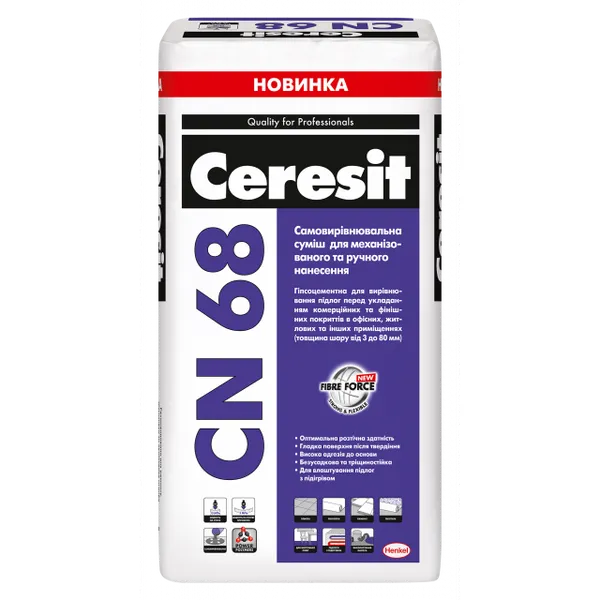 Смесь самовыравнивающаяся Ceresit CN 68 - 1