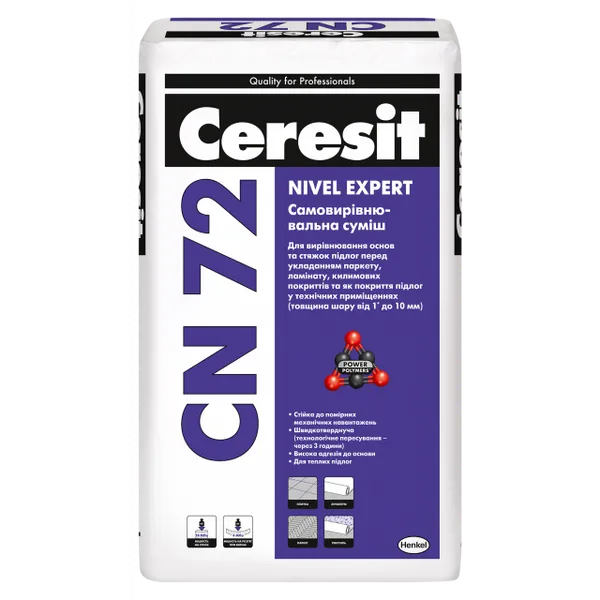 Смесь самовыравнивающаяся Ceresit CN 72 1-10 мм - 1