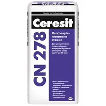 Стяжка легковыравнивающая Ceresit CN 278 15-50 мм