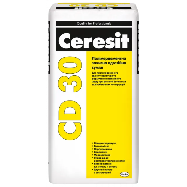 Раствор минеральный, антикоррозионный и контактный Ceresit CD 30 - 1