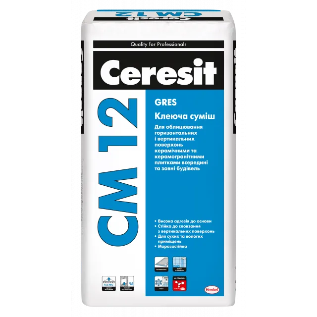 Клей для керамограніту Ceresit CM 12 - 1